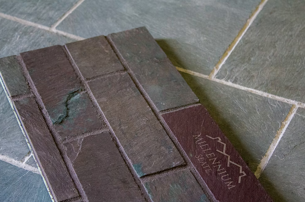 Grouted slate